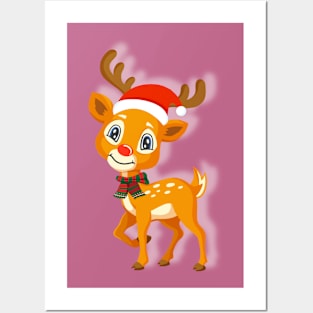 Happy Reindeer Posters and Art